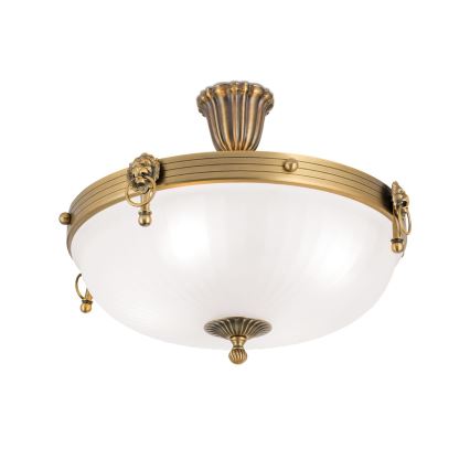 Aufbauleuchte ROCCA 4xE27/60W/230V d 43 cm bronzen/weiß