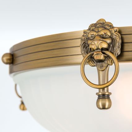 Aufbauleuchte ROCCA 4xE27/60W/230V d 43 cm bronzen/weiß