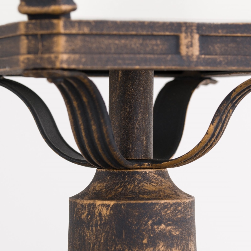 Außenleuchte AIKO 1xE27/60W/230V 115 cm IP23 Bronze/Patina