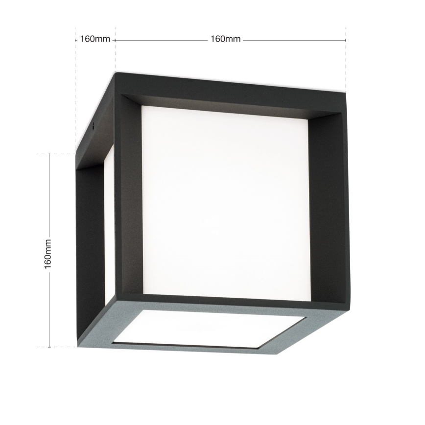 Orion - Außenleuchte HENRY 1xE27/15W/230V 16x16 cm IP44 Anthrazit