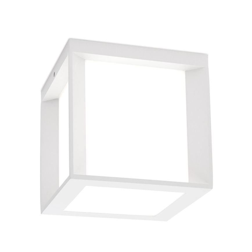 Außenleuchte HENRY 1xE27/15W/230V 16x16 cm IP44 weiß