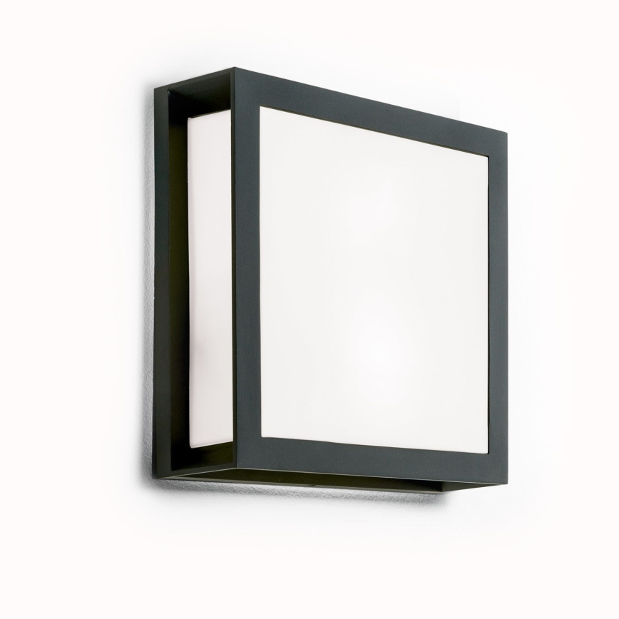 Außenleuchte HENRY 2xE27/15W/230V 26x26 cm IP44 anthrazit