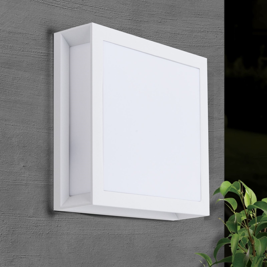 Außenleuchte HENRY 2xE27/15W/230V 26x26 cm IP44 weiß
