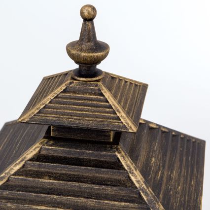 Außenleuchte KIKO 1xE27/11W/230V IP44 bronzen/Patina