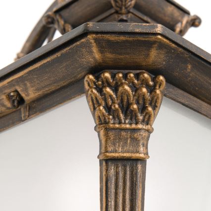 Außenwandleuchte AIKO 1xE27/60W/230V IP23 Bronze/Patina