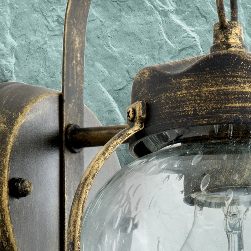 Außenwandleuchte TAVERNA 1xE27/60W/230V IP23 Bronze/Patina