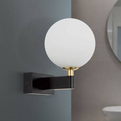 Badezimmer-Wandleuchte MARA 1xG9/20W/230V IP44 schwarz