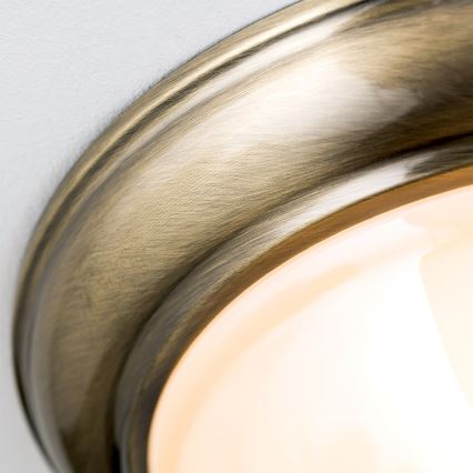 Deckenleuchte AUSTRIAN OLD LAMP 2xE27/60W/230V d 27 cm bronzen/beige