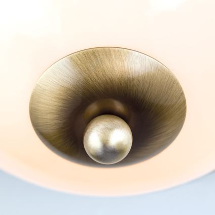 Deckenleuchte AUSTRIAN OLD LAMP 2xE27/60W/230V d 27 cm bronzen/beige