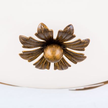 Deckenleuchte FLEUR 3xE27/60W/230V d 50 cm bronzen