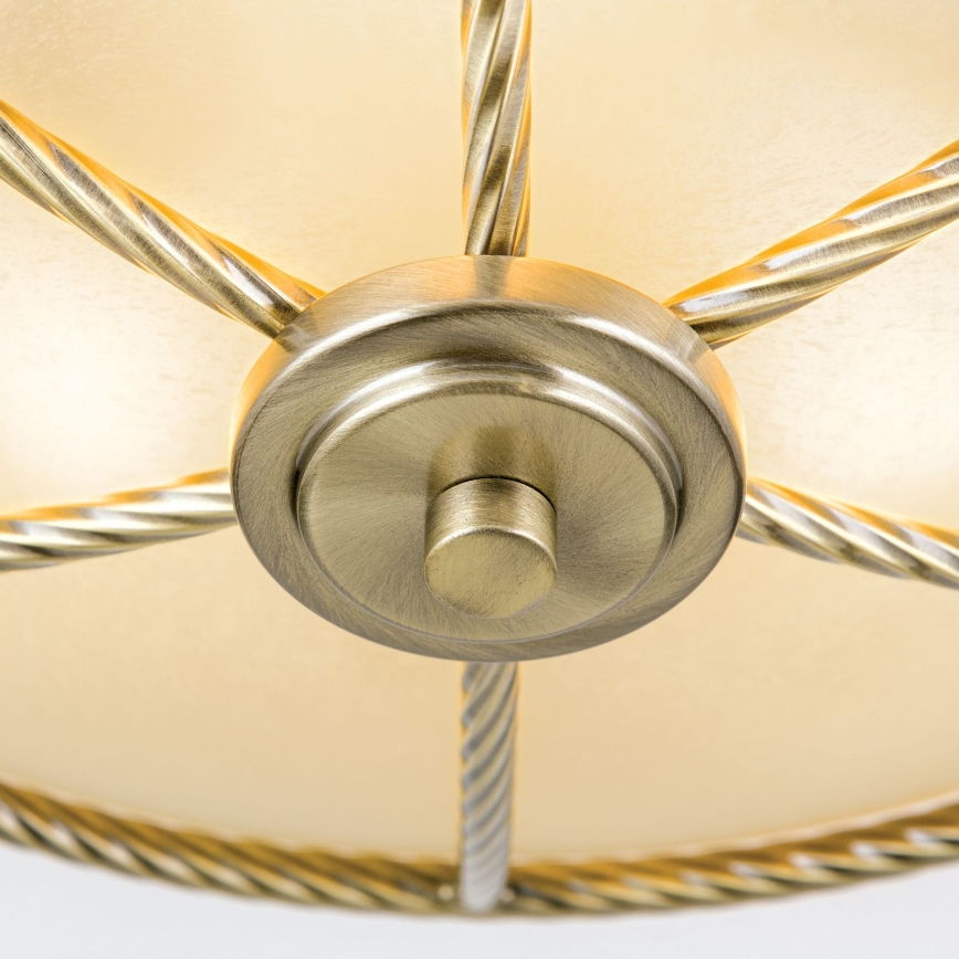 Deckenleuchte MAURO 3xE27/60W/230V Ø 42 cm bronzefarben