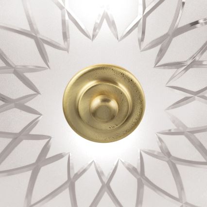 Deckenleuchte PORTO 2xE27/40W/230V d 37 cm golden