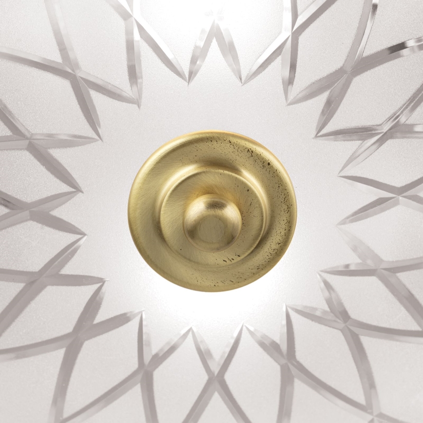 Deckenleuchte PORTO 2xE27/40W/230V d 37 cm golden