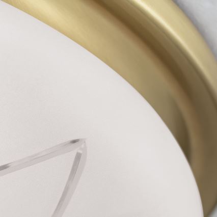 Deckenleuchte PORTO 2xE27/40W/230V d 37 cm golden