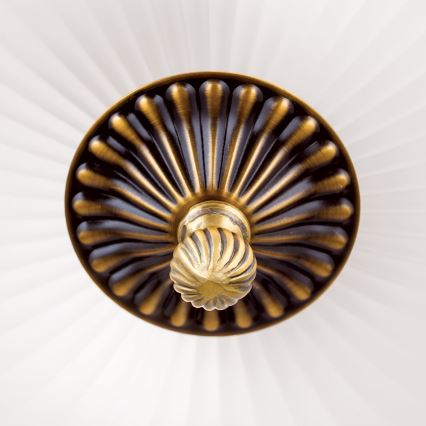 Deckenleuchte ROCCA 2xE27/60W/230V d 31 cm bronzen/weiß