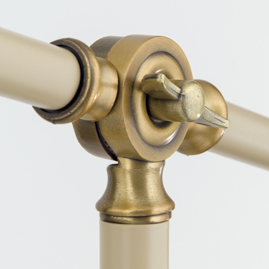 Stehleuchte SCHILLER 1xE27/40W/230V cremefarben/bronzen