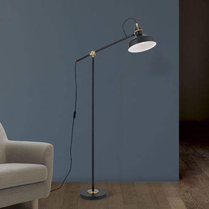 Stehleuchte SCHILLER 1xE27/40W/230V schwarz/bronzen