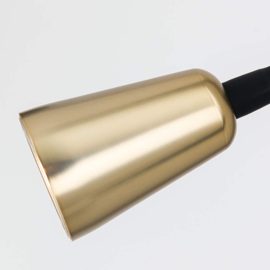 Dimmbar flexibel verstellbare Wandleuchte DOTTY 1xGU10/10W/230V schwarz/Messing