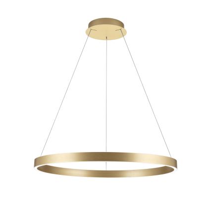 dimmbare LED-Hängeleuchte an Kabel KOLK LED/80W/230V 2700/3000/4000K Ø 80 cm goldfarben