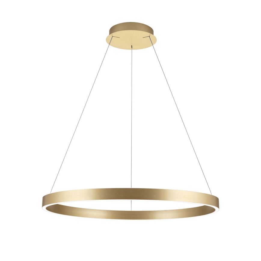 dimmbare LED-Hängeleuchte an Kabel KOLK LED/80W/230V 2700/3000/4000K Ø 80 cm goldfarben