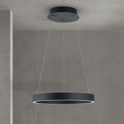 LED-dimmbare Pendelleuchte an Kabel KOLK LED/40W/230V 2700/3000/4000K Ø 40 cm schwarz