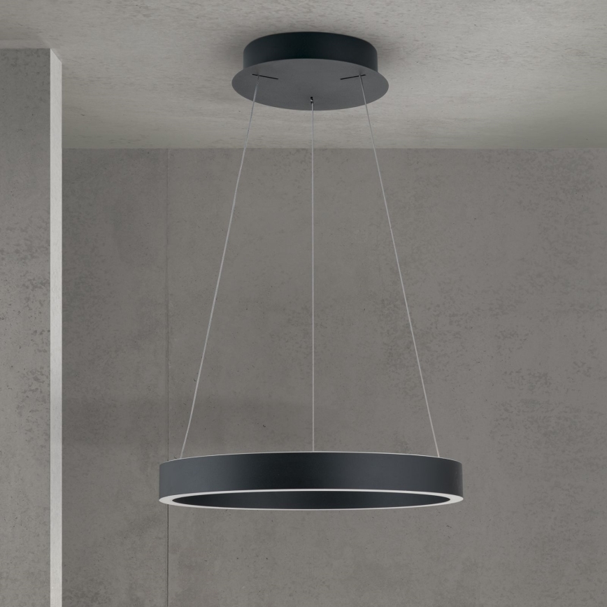 LED-dimmbare Pendelleuchte an Kabel KOLK LED/40W/230V 2700/3000/4000K Ø 40 cm schwarz