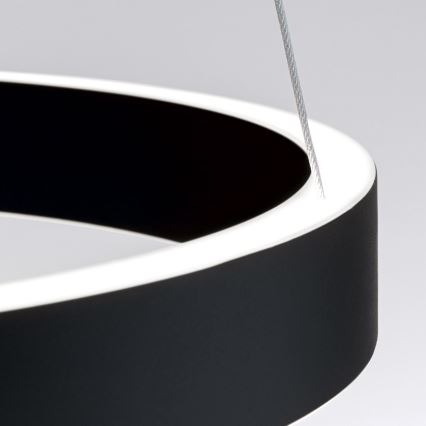 LED-dimmbare Pendelleuchte an Kabel KOLK LED/40W/230V 2700/3000/4000K Ø 40 cm schwarz