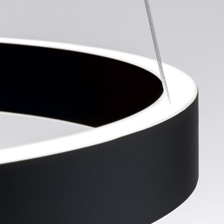 LED-dimmbare Pendelleuchte an Kabel KOLK LED/40W/230V 2700/3000/4000K Ø 40 cm schwarz