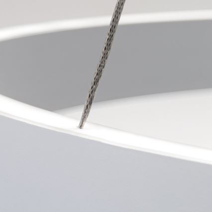 KOLK LED-dimmbare Pendelleuchte an Kabel, LED/40W/230V, 2700/3000/4000K, Ø 40 cm, weiß
