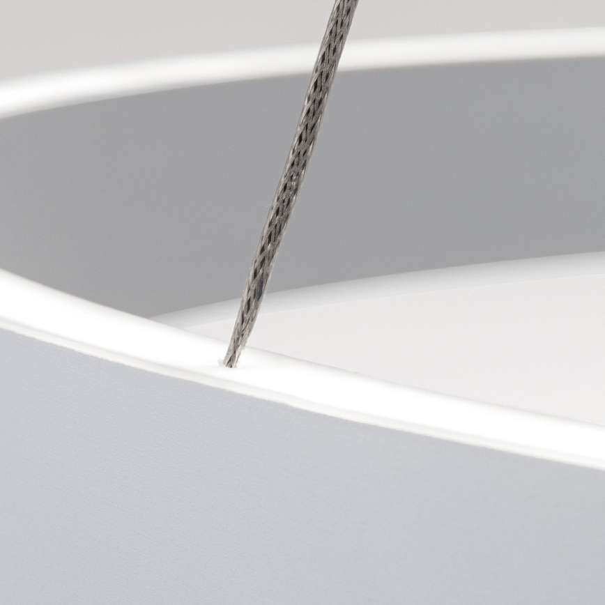 KOLK LED-dimmbare Pendelleuchte an Kabel, LED/40W/230V, 2700/3000/4000K, Ø 40 cm, weiß