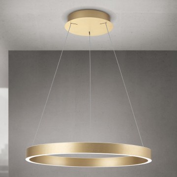Orion - Dimmbare LED-Pendelleuchte an Seil KOLK LED/60W/230V 2700/3000/4000K Ø 60 cm gold