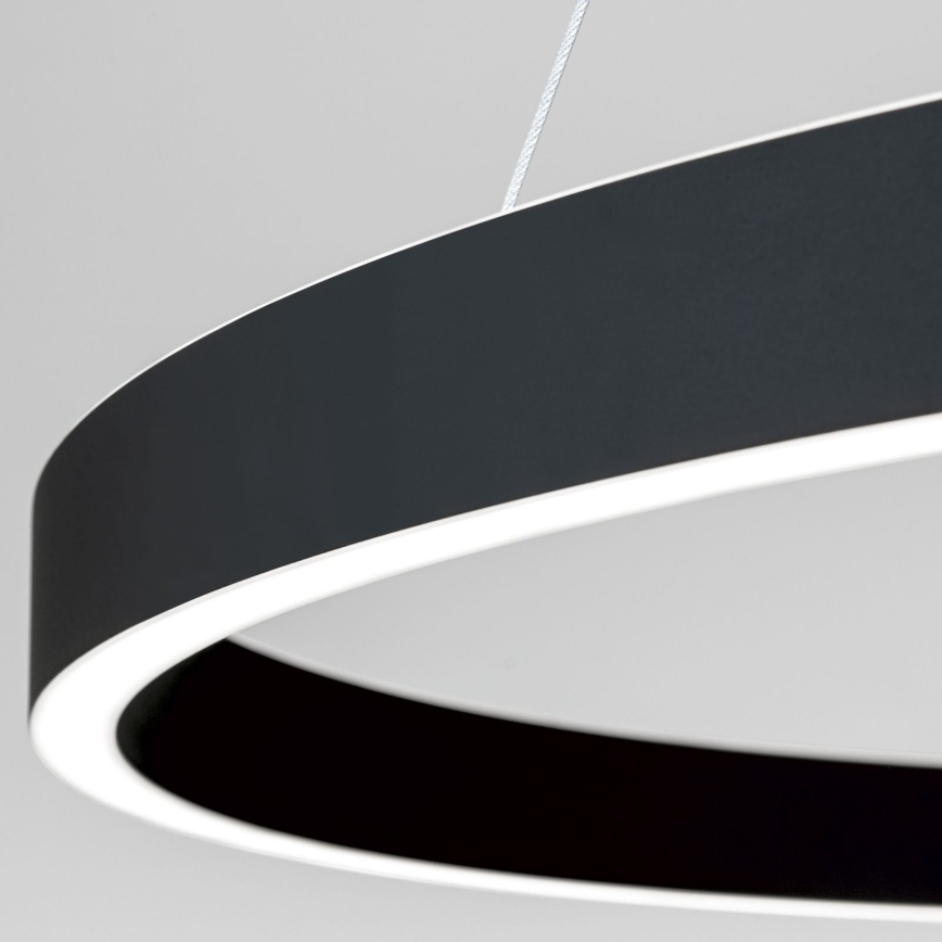 LED-dimmbare Pendelleuchte an Kabel KOLK LED/80W/230V 2700/3000/4000K Ø 80 cm schwarz