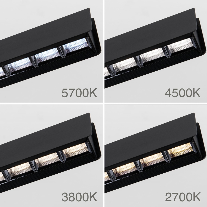 LED dimmbare Hängeleuchte an Seil TARA LED/44W/230V 2700/3800/4500/5700K schwarz