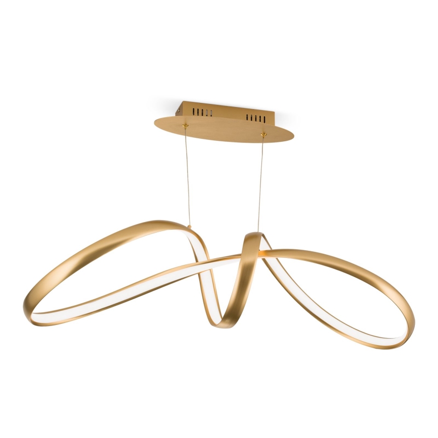 LED dimmbare Hängeleuchte an Seil CIRCUS LED/36W/230V gold