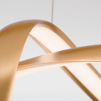 LED dimmbare Hängeleuchte an Seil CIRCUS LED/36W/230V gold