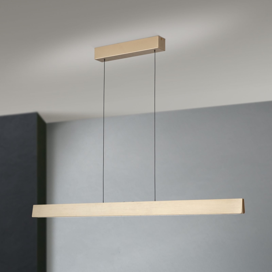 LED dimmbare Hängeleuchte an Seil TARA LED/44W/230V 2700/3800/4500/5700K gold