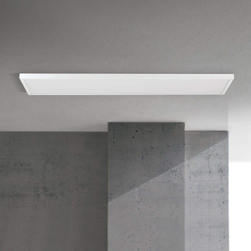 LED dimmbares Aufputzpanel DISC LED/40W/230V 2700/3000/4000K 115x30 cm weiß