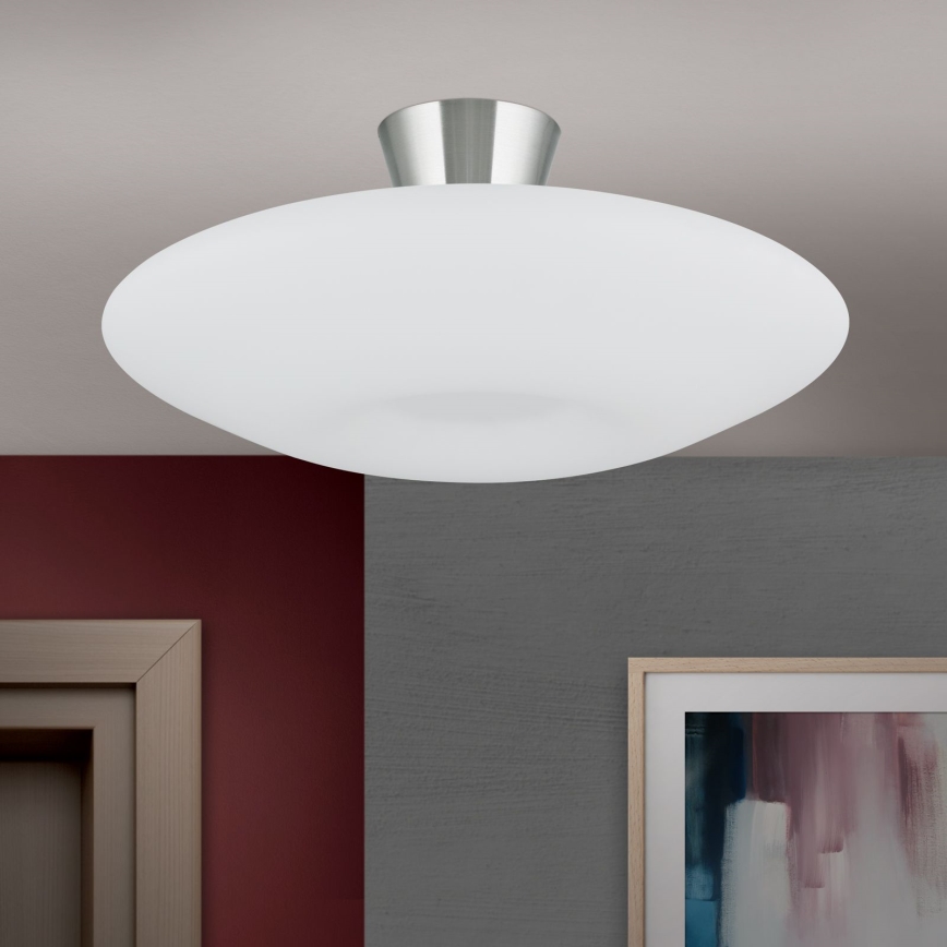 Deckenleuchte BLANC 2xE27/60W/230V d 49 cm matt Chrom