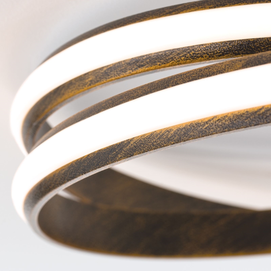 Dimmbare LED-Deckenleuchte CIRCUS LED/30W/230V braun/Patina