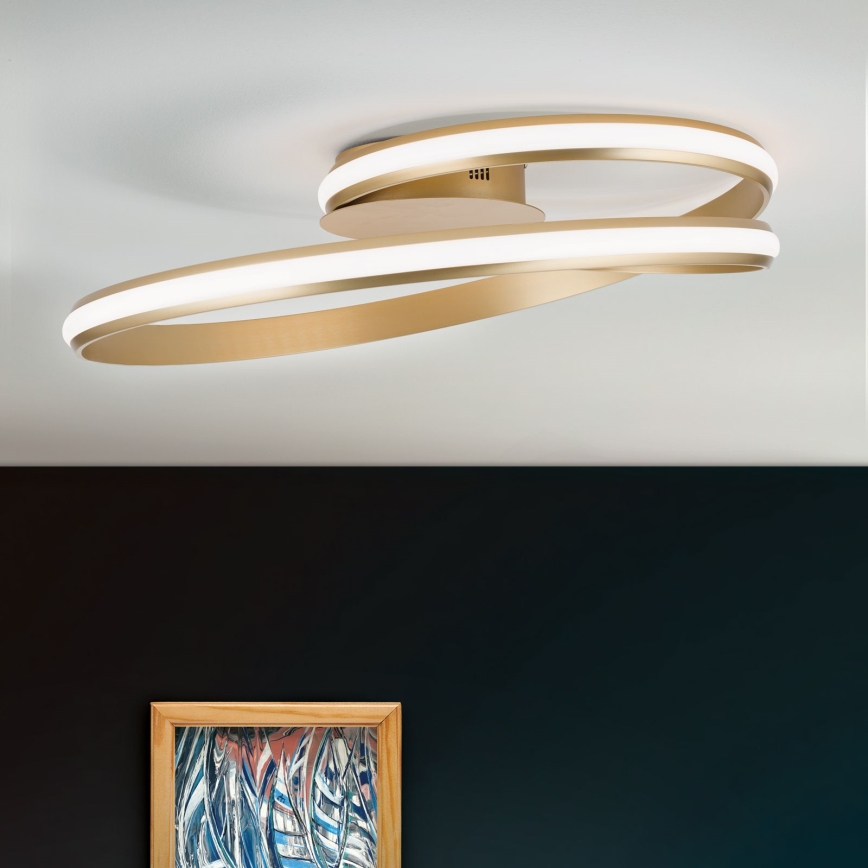 Dimmbare LED-Deckenleuchte CIRCUS LED/30W/230V golden