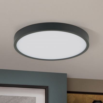 LED-Deckenleuchte BULLY LED/24W/230V d 24 cm schwarz