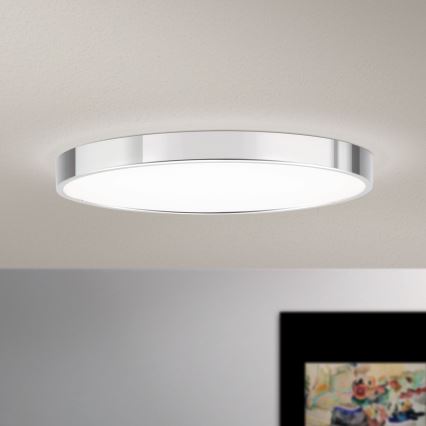 LED-Deckenleuchte BULLY LED/28W/230V d 28 cm glänzendes Chrom