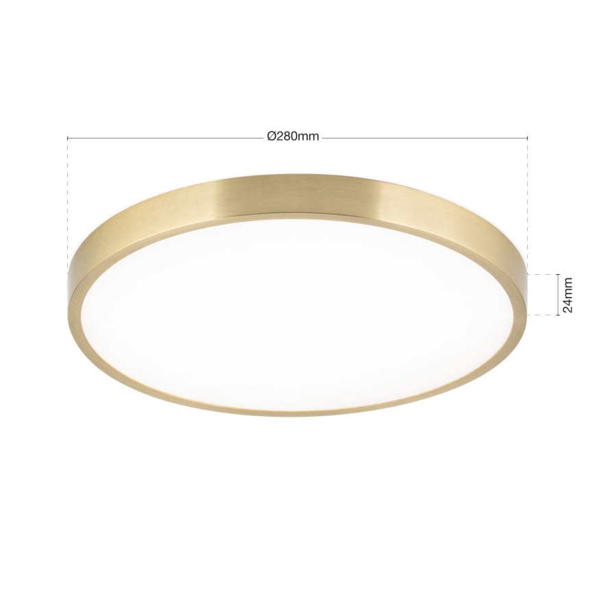 LED-Deckenleuchte BULLY LED/28W/230V d 28 cm golden