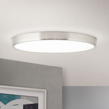 LED-Deckenleuchte BULLY LED/28W/230V d 28 cm matt Chrom