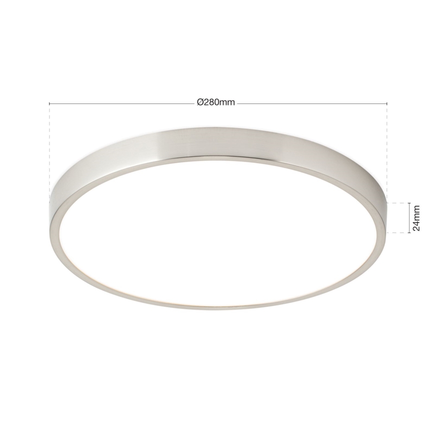 LED-Deckenleuchte BULLY LED/28W/230V d 28 cm matt Chrom