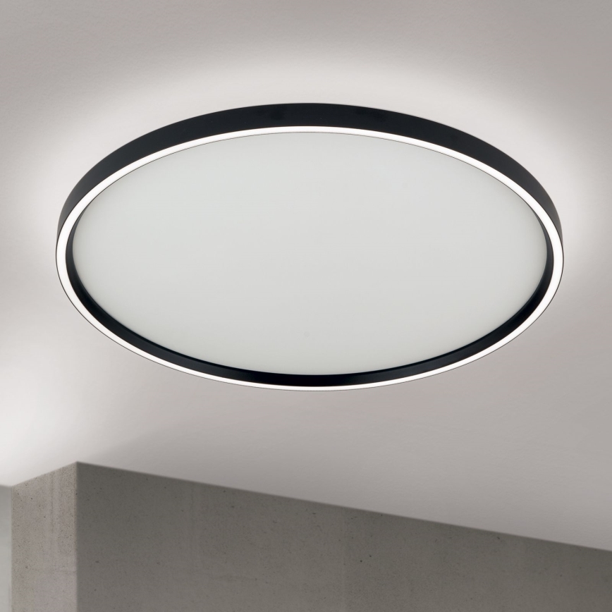 Dimmbare LED-Deckenleuchte MASCA LED/47W/230V 2700/3350/4000K d 60 cm schwarz