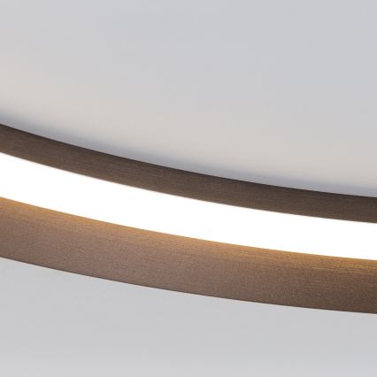 Dimmbare LED-Deckenleuchte MANTA LED/38W/230V 2700/3000/4000K d 45 cm braun