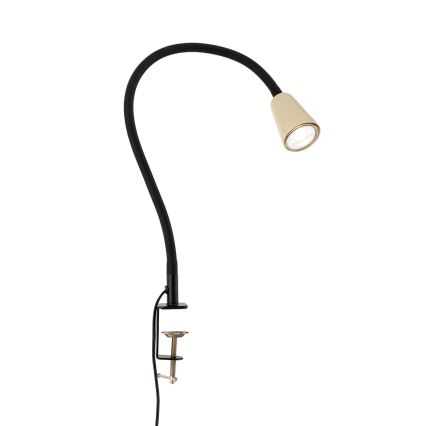 Flexible Tischlampe mit Klemme DOTTY 1xGU10/10W/230V beige/schwarz