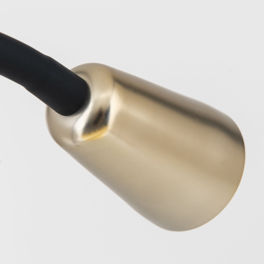 Flexible Tischlampe mit Klemme DOTTY 1xGU10/10W/230V Messing/Schwarz