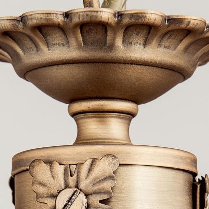 Hängeleuchte an Kette ROCCA 3xE27/60W/230V d 32 cm bronzen/weiß